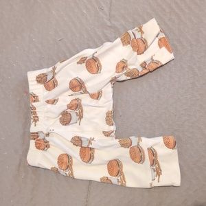 Kate Quinn infant harem pants 3-6 mos burgers and fries